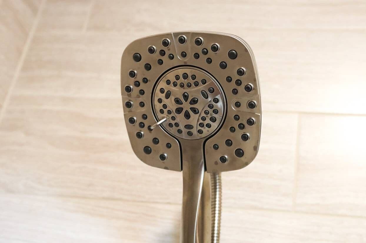 shower head in bathroom