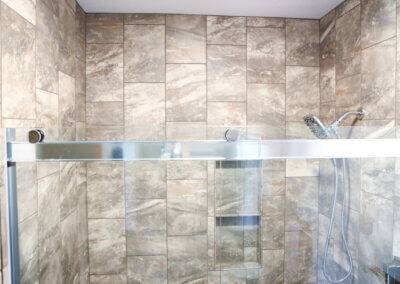 Tile & Bench Bathroom Remodel